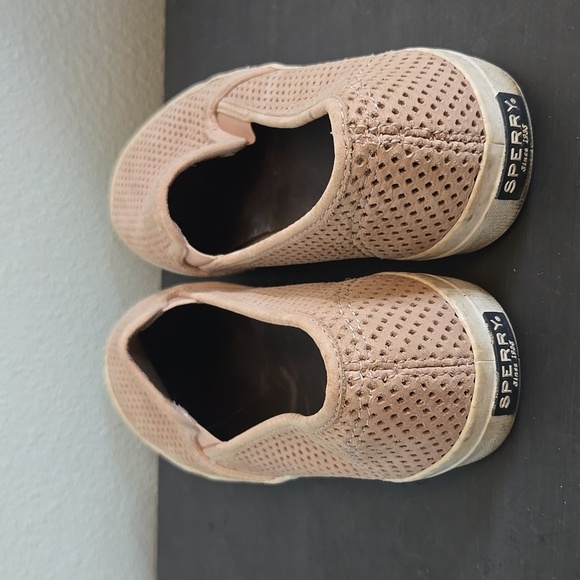 Sperry Top-Side Seaside Perforated Rose Shoes Size 9 - Picture 3 of 8